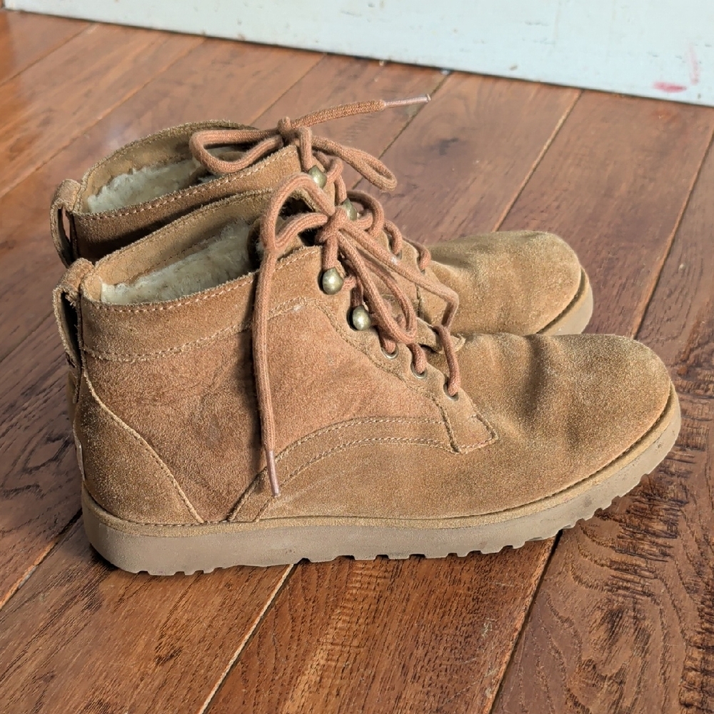 UGG Bethany Chukka Chestnut Shearling Suede Boots